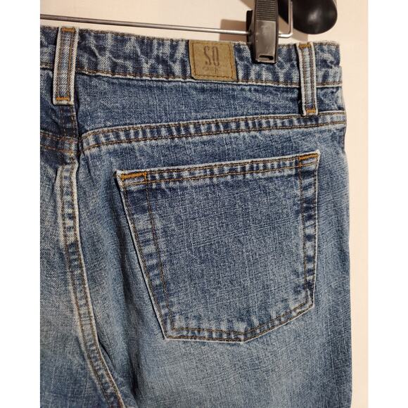 SO Vintage Y2K Flare Medium Wash High Rise Jeans Womens Junior Size 7 Long - Picture 6 of 11